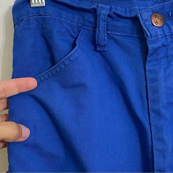 DEECEE Vintage Royal Blue Carpenter Painter Pants Cotton Woman’s Size 7/8 28 - Picture 8 of 8